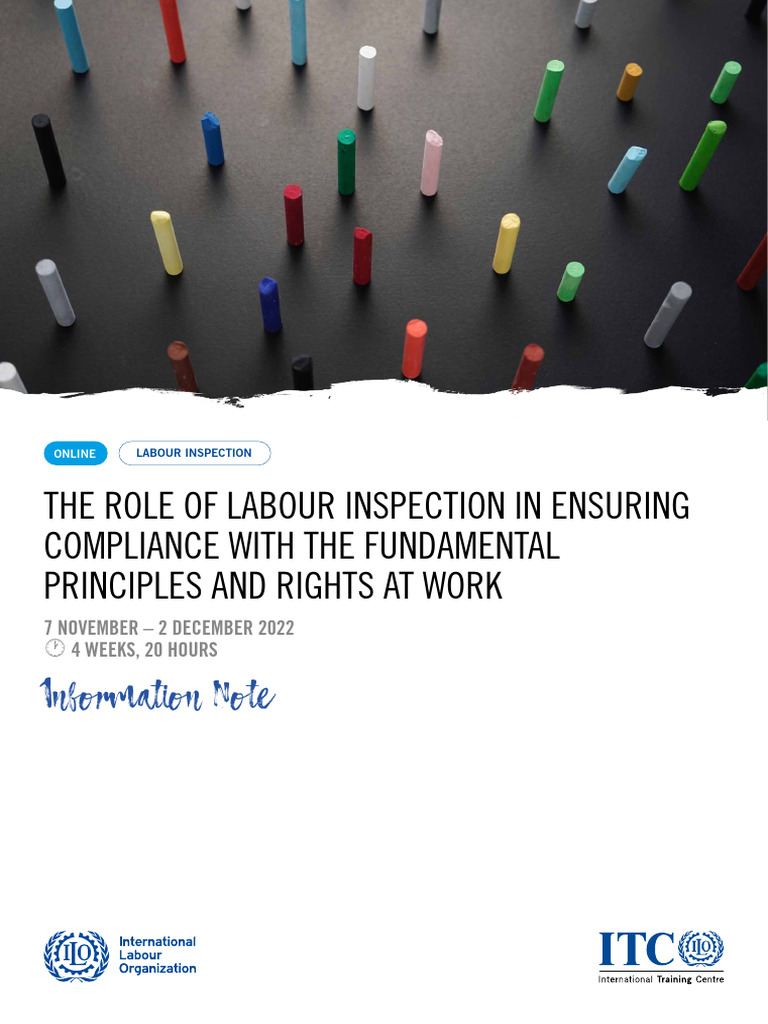 Labour Inspection E-Learning Course | PDF | International Labour ...