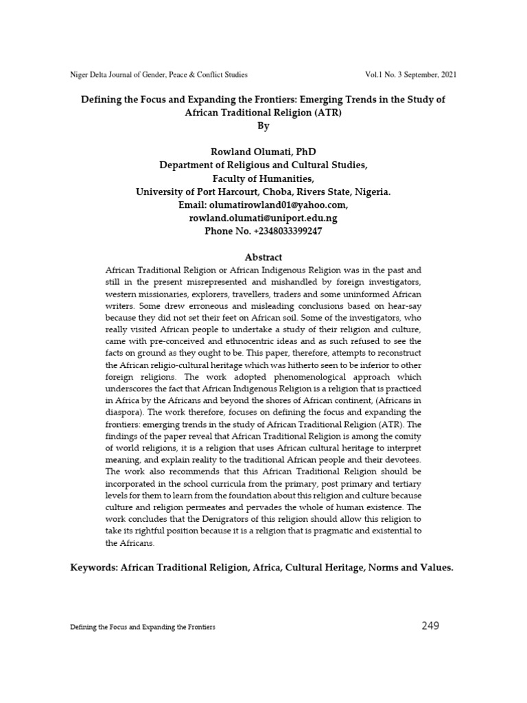 Defining The Focus and Expanding The Frontiers | PDF | Faith | God 