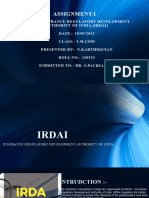 Insurance Regulatory Development Authority of India (IRDAI)