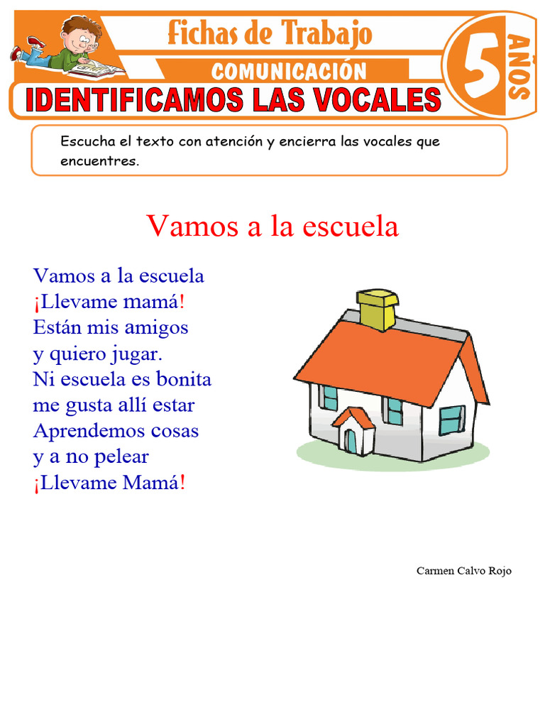 Actividades de Vocales para Preescolar | PDF | Artes del Lenguaje y ...