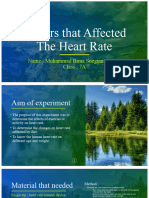 Factors That Affected The Heart Rate