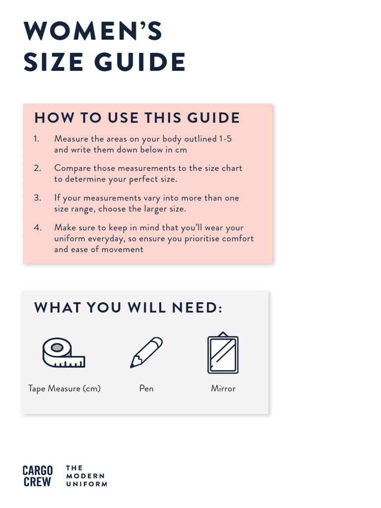 Women S Size Guide | PDF | Trousers | Waist