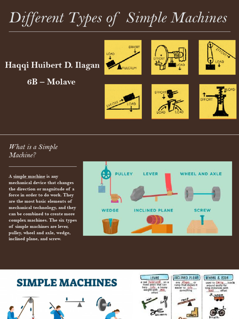 Different Types of Simple Machines - Science 6 | PDF | Lever | Machines