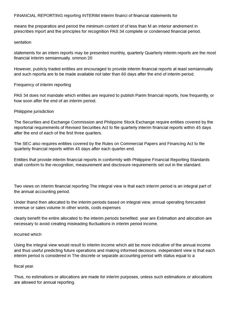 Operating Segment | PDF | Financial Statement | Income Statement