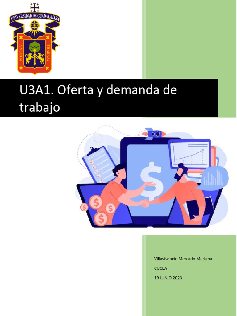 U3A1. Oferta y Demanda de Trabajo | PDF | Oferta (economía) | Oferta y
