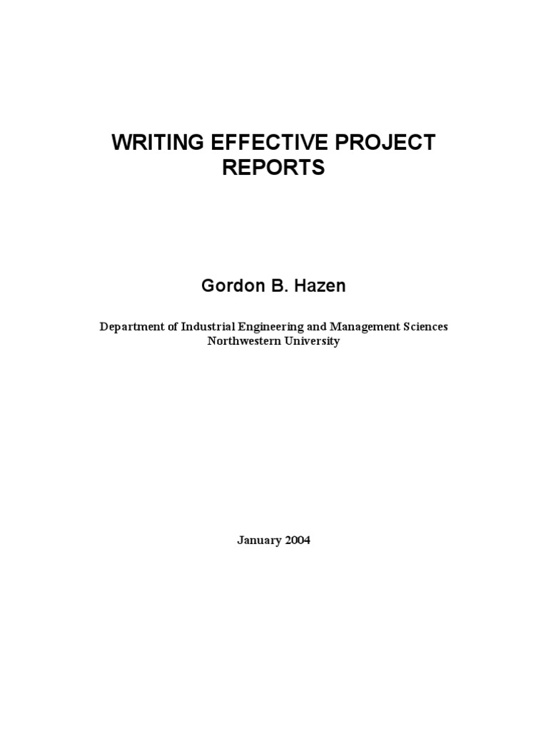 Effective Strategies for Project Reports | PDF | Top Down And Bottom Up ...