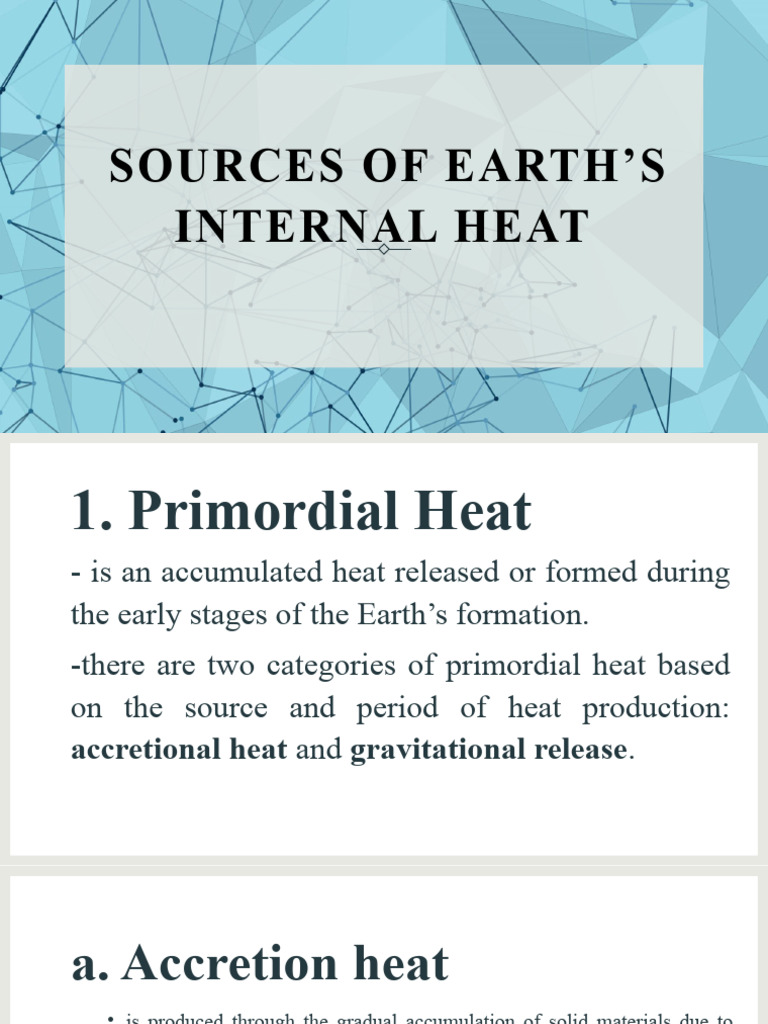 Sources of Earth's Internal Heat Download Free PDF Magma Earth