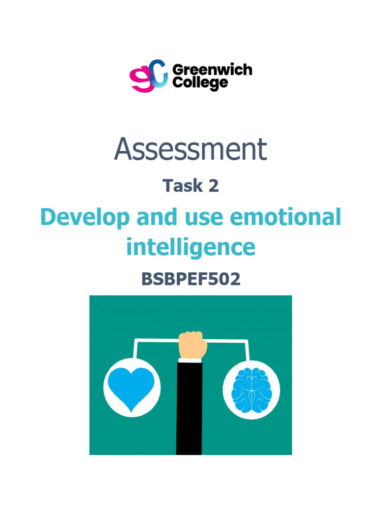 BSBPEF502+-+Assessment+Task+2+v2.1 Done | PDF | Emotional Intelligence ...