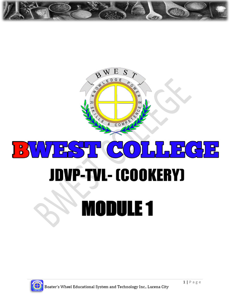 KITCHEN Essesntials Module 1 | PDF