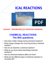 Y10 CHEM L3 P1 Chemical Reactions