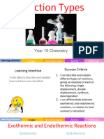 Y10 CHEM L3 P2 Classifying Chemical Reactions