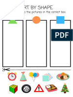 Colorful Simple Shape Pattern Worksheet