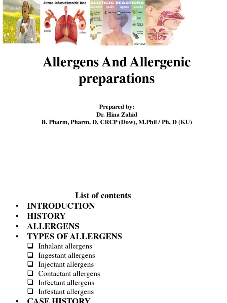 Allergy Pdf Allergy Allergen