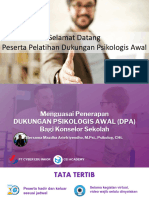 Sesi 1 - Fundamental Psikologi, Penerapan Dukungan Psikologis Awal (DPA), Dan Positive Assumption