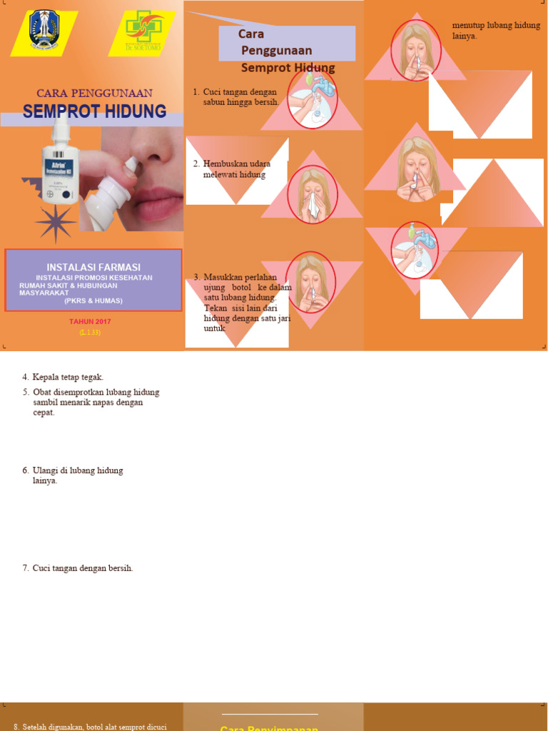Leaflet Cara Penggunaan Semprot Hidung Pdf