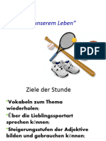 Sport in Unserem Leben