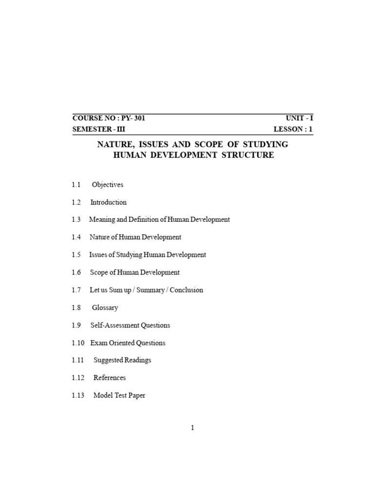 Ba Psychology Sem Iii Download Free Pdf Developmental Psychology