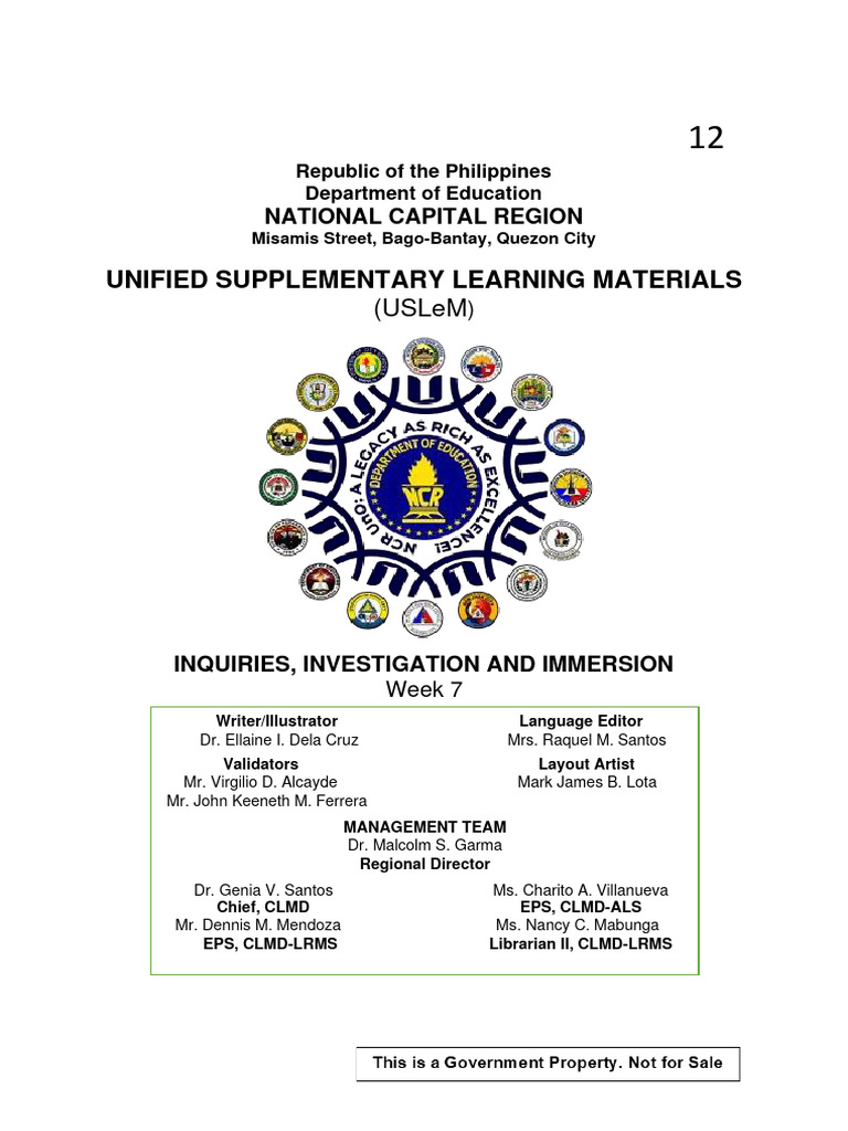 Inquiry and Research Instruments Module 4 | PDF | Survey Methodology ...