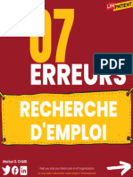 7 Erreurs Recherche D'emploi