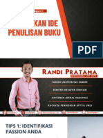 (Materi-1) MENEMUKAN IDE PENULISAN BUKU