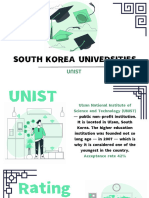 South Korea Universities