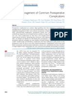 Management of Common PostoperativeComplications