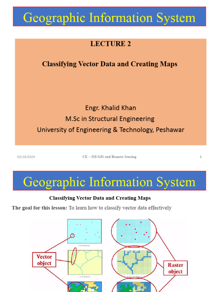 Lecture 02a | PDF | Geographic Information System | Map