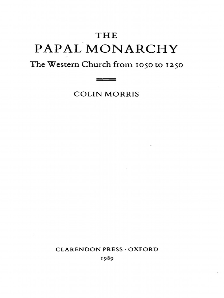 Papal Monarchy: Church & Empire 1050-1250 | PDF | Pope | Holy Roman Empire