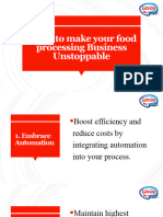 5 Tips To Make Your Food Processing Business Unstoppable