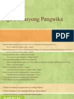 Sitwasyong Pangwika Sa Pilipinas