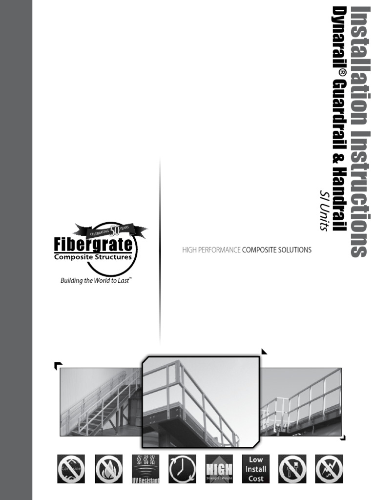 Guardrail and Handrail Installation Instructions Metric | PDF | Rivet ...