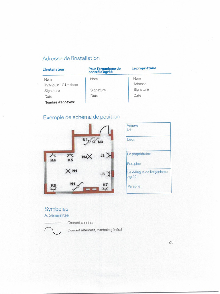 Symboles Pour Les Installations Electriques Domestiques | PDF