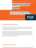 Demand Forecasting