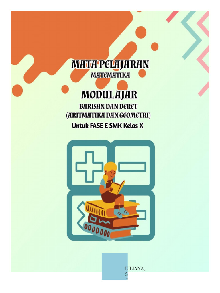 Modul Ajar Matematika Fix Barisan Dan Deret Aritmatika Dan Geometri