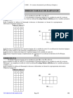 Tableau de KARNAUGH Exercices Sans Corrigés 03