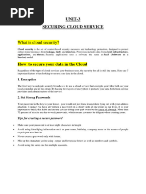 Cloud Security