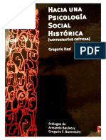 Hacia Una Psicología Social Histórica Cartografías Críticas - Gregorio Kazi
