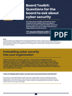 Questions For The Board To Ask About Cyber Security