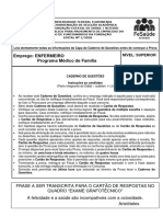 Coseac 2021 Prefeitura de Niteroi RJ Enfermeiro Programa Medico de Familia Prova