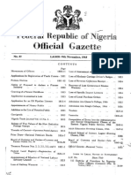 NG Government Gazette Dated 1965-11-04 No 87