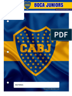 Separador de Materias Para Carpeta Boca Juniors 3