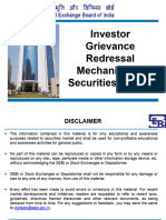 PPT-9 Investor Grievance Redressal Mechanism-SEBI Scores, NSE, BSE, NSDL, CDSL