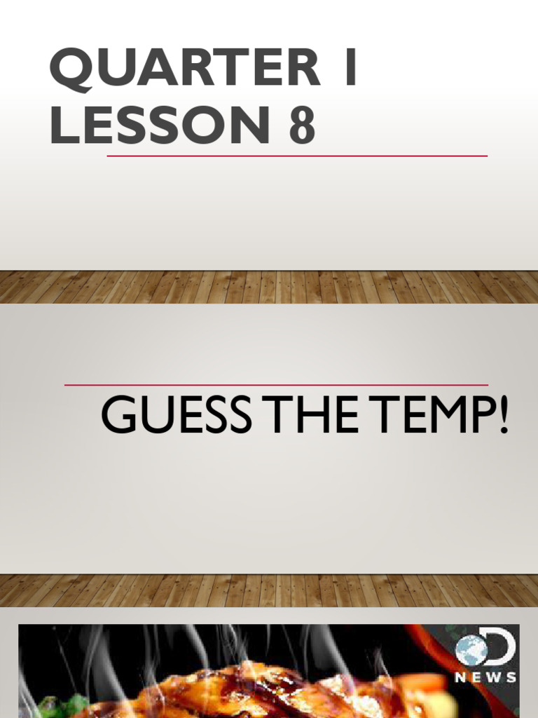 Lesson 8 HOT and COLD Appetizers and Fundamentals of Plating PDF