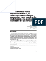 RAIMUNDO, Silvia. Et Al Escola Pública Como Entrecruzamento de Saberes e Conhecimento Propostas Para Valorização Da Educação Na Periferia Da Cidade de São Paulo