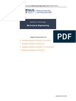 Degree Requirements Mechanical