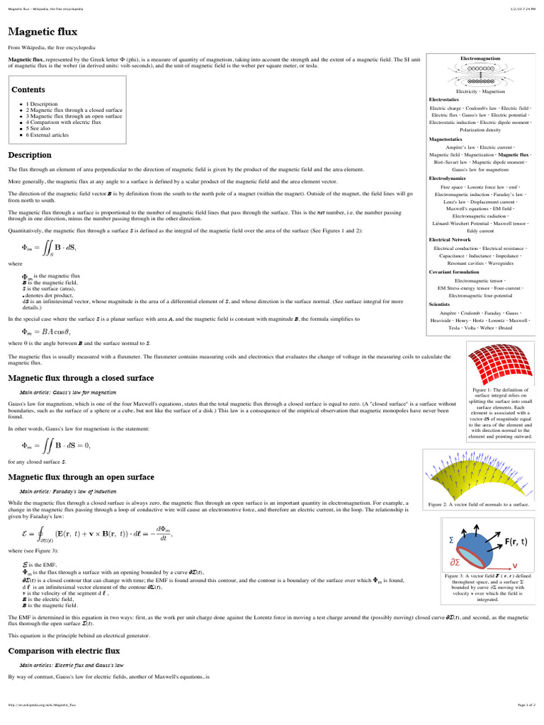 Understanding Magnetic Flux | PDF | Magnetic Field | Electric Field