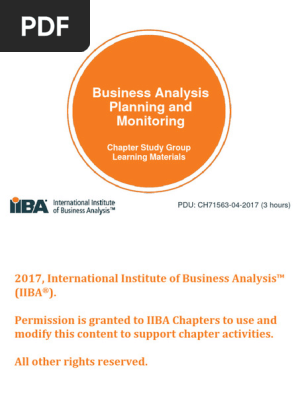 Session 2 3 Business Analysis Planning and Monitoring