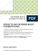 Gender Role Stereotypes II
