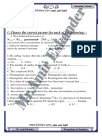 اهم 50 سؤال المتوقعة فى امتحان Chemistry للصف الثالث الثانوى اللغات-الامتحان التعليمى