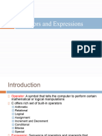 2.operators and Expressions